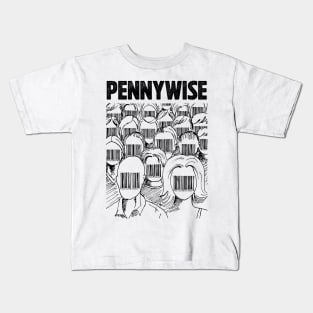 Barcode face Pennywise Kids T-Shirt